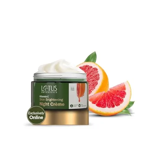 Lotus Botanicals Vitamin C Skin Brightening Night Creme | 100x Vitamin C | Brightens, Replenishes, Repairs and Rejuvenates Skin Overnight |  at ₹322