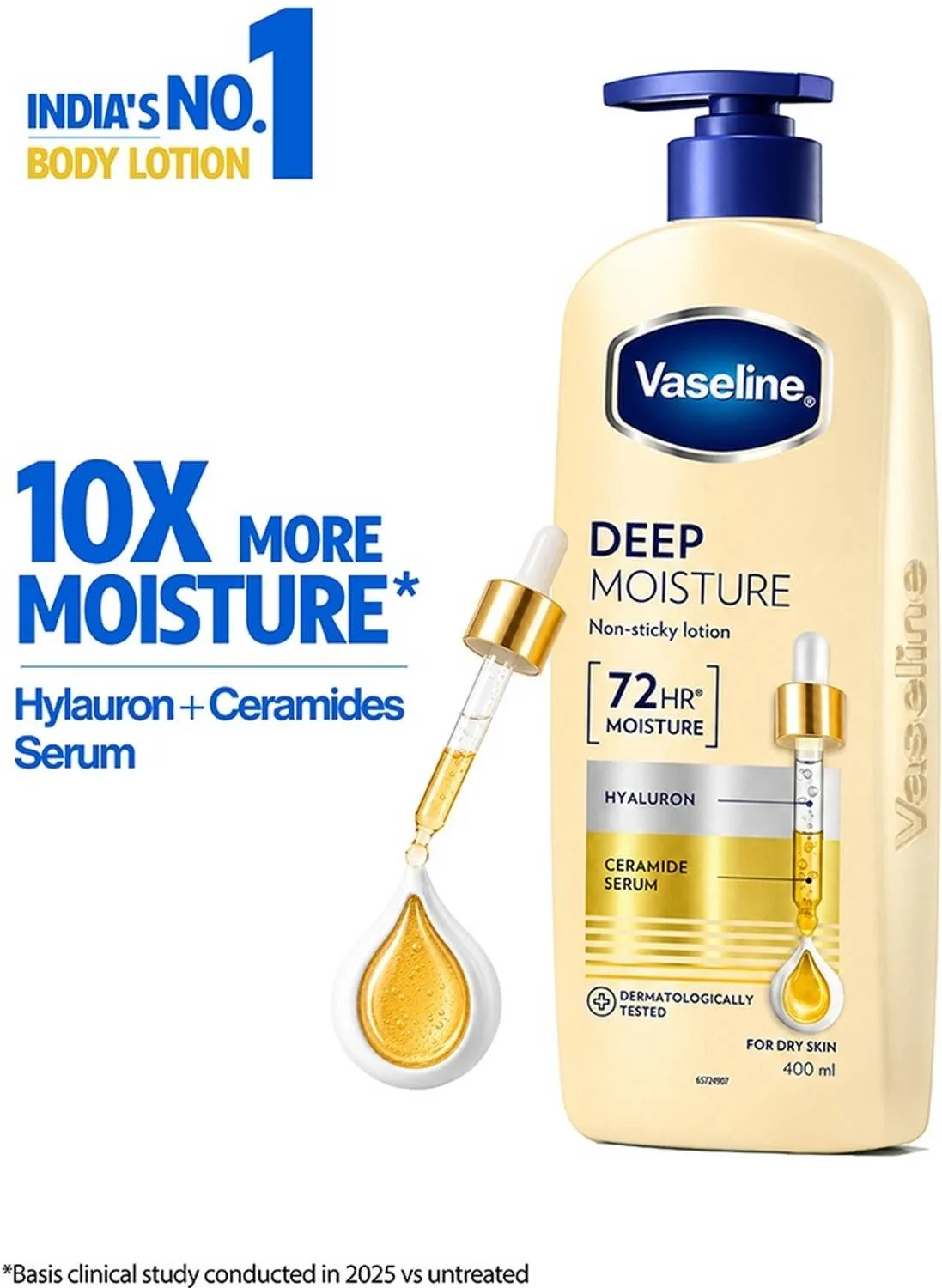 Vaseline Deep Moisture Non Sticky Body Lotion (725 ml) at ₹240