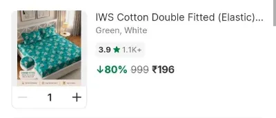 Double Bedsheet with 2 Covers, Premium Curtains at ₹196