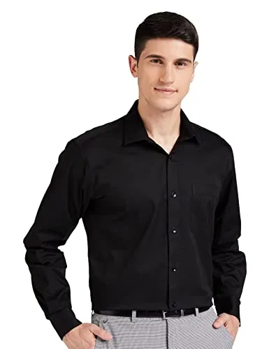 Symbol Men's Solid Cotton Formal Shirt | Plain | Full Sleeve - Regular Fit (Available in Plus Sizes) at ₹449