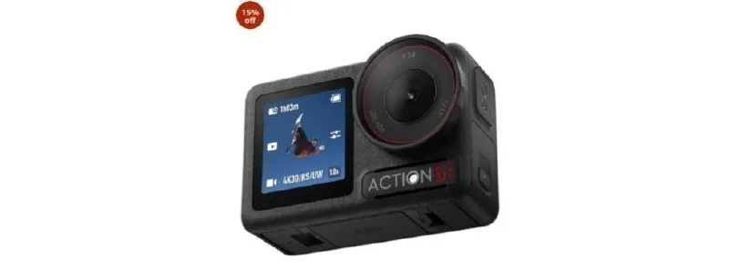 DJI Osmo Action 5 Pro Standard Combo, Waterproof Camera with 1/1.3" Sensor, 4K/120fps Video, Subject Tracking, Stabilization, Dual OLED Touc at ₹32,99