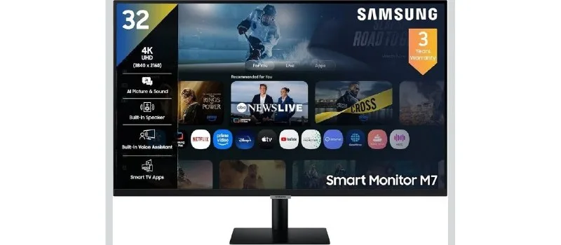 Samsung 32" (80 cm) 4K Smart Monitor|UHD 3840 x at ₹28,149