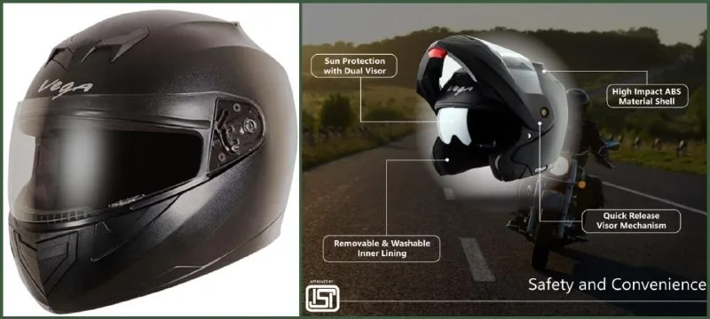 Grab : Upto 30% Off On Vega Riding Helmet