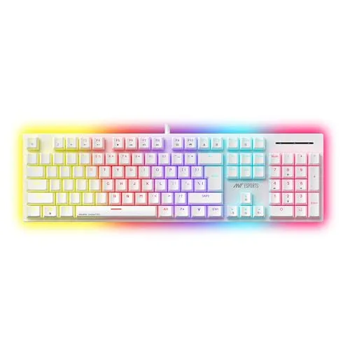 Ant Esports MK3400 Pro V3 Mechanical RGB Gaming Keyboard, 104 Keys-Brown Switch, Multicolour Backlit, Anti-Ghosting, USB Wired, Media Keys,  at ₹1,049