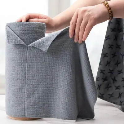 Shine Microfiber Cleaning Cloth Roll, 50Pcs, 10000 Times Washable - 10X Cheaper Than Paper Kitchen Towel Roll - Ultra Absorbent Lint Free Mi at ₹249