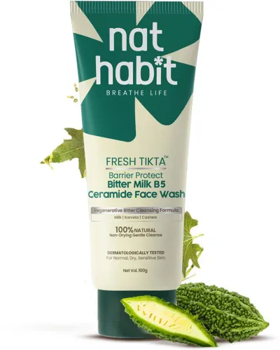 Nat Habit Acne Control & Glowing Skin Purifying Bitter Milk Face Wash (100g) at ₹185