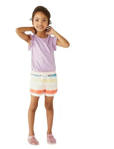 Marks & Spencer Girls Solid Cotton Blend Round Neck Regular at ₹119