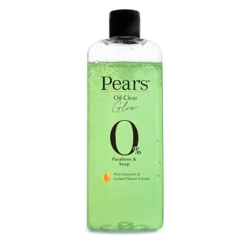 Pears 98% Pure Glycerin Oil-Clear Glow Body Wash with Lemon flower extract and 0% Parabens & Soap for an Oil-Clear Glow, 250 ml at ₹89