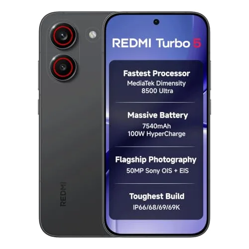 REDMI Turbo 5 (8GB + 256GB) at ₹35,999