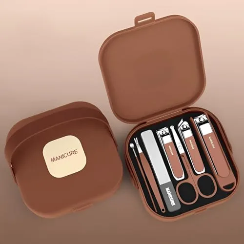 8 in 1 Manicure Set Multi Piece Nail Grooming Kit Storage Ca at ₹174