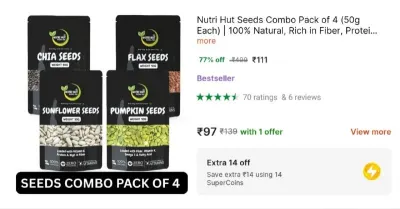 Seed Combo (Pack of 4) at ₹111