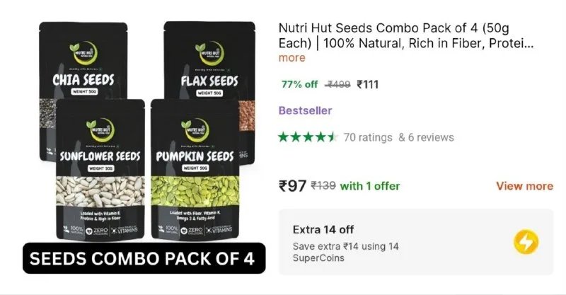 Seed Combo (Pack of 4) at ₹111