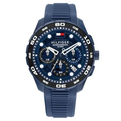 Tommy Hilfiger Th-Regatta Japanese Quartz Analog with Blue Dial Blue Silicone Strap Watch for Men - TH1792232 at ₹7,015