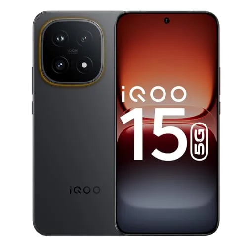 iQOO 15 (Legend 2026, 12 GB RAM, 256 GB Storage) |Fastest Snapdragon 8 Elite Gen 5 Processor* | Samsung 2K M14 Lead OLED Display | Origin OS at ₹76,99
