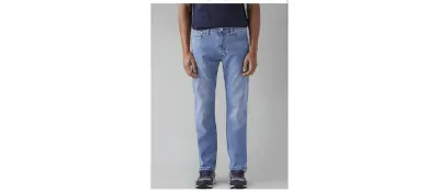 Levi's Men's 513 Dark Indigo Straight Fit Mid Rise Jeans, Leatherkraft Mens Lk_501 Loafer Flat