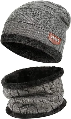 Fitness Mantra® Sports Winters Cap & Muffler for Men & Women| Beanie Cap| 1 Set| (Multicolor) at ₹99