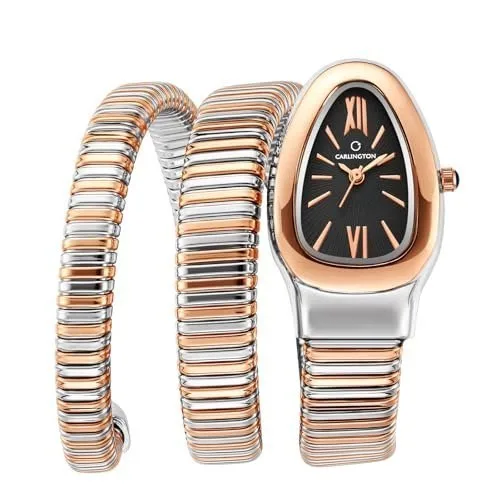 Carlington Elegant Snake Band Analog Ladies Watch Stainless at ₹1,960