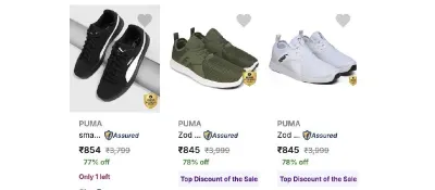 PUMA Men’s Casual Shoes At ₹ Upto 80% Off