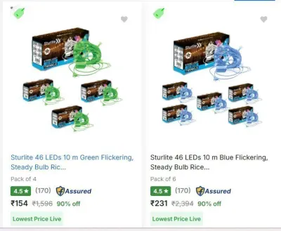 Upto 90% Off - Sturlite Rice Lights
