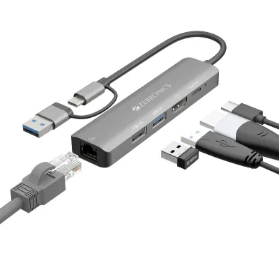 Zebronics 5-in-1 Hub Dual Interface at ₹849