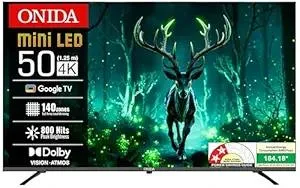 [SBI CC EMI] ONIDA 127 cm (50 inchs) 4K Ultra HD Smart LED Google TV at ₹29,749