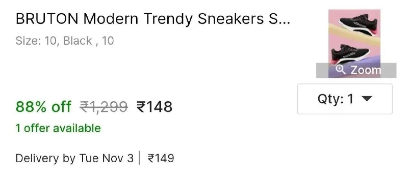BRUTON Modern Trendy Sneakers Shoes Sneakers For Men at ₹148