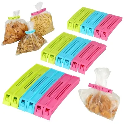 Food Bag Sealing Clips Set of 18 (3 Sizes) at ₹94