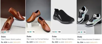Duke Loafers & Sneakers from ₹404