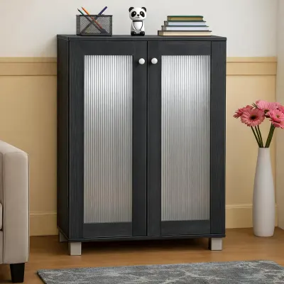 LERIMO 2-Door Engineered Wood Shoe Rack at ₹3,125