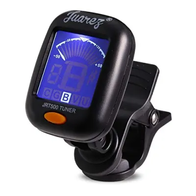 Juarez JRT500 Premium Clip-On Chromatic Tuner for Guitar, Bass, Violin & Ukulele – Digital LCD Screen with Dual Backlight, Portable & Accura at ₹249