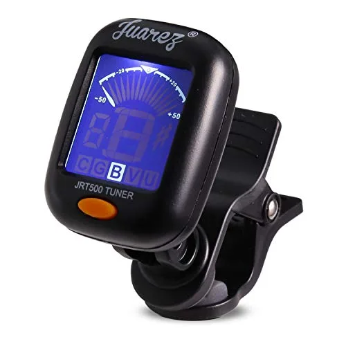 Juarez JRT500 Premium Clip-On Chromatic Tuner for Guitar, Bass, Violin & Ukulele – Digital LCD Screen with Dual Backlight, Portable & Accura at ₹249
