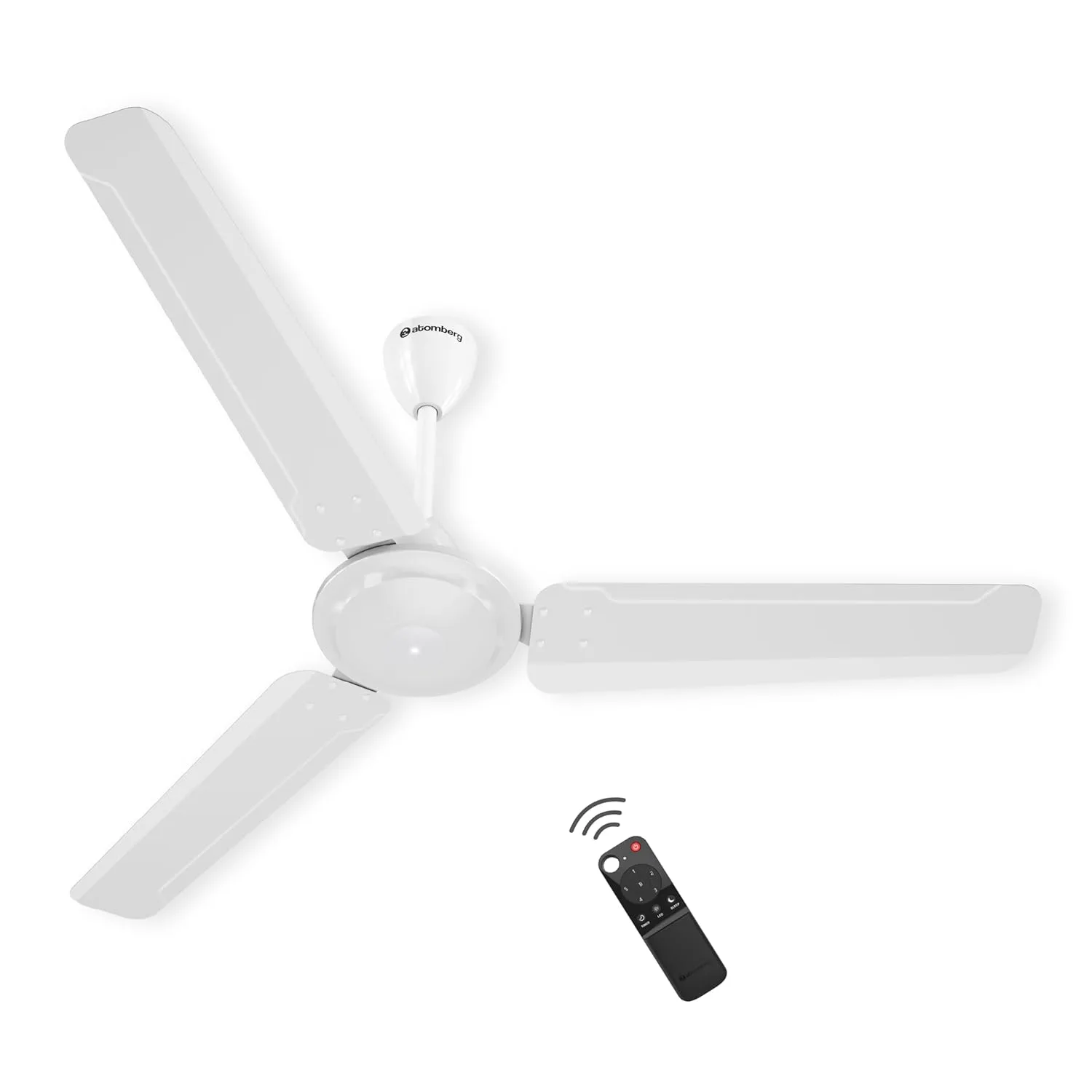 atomberg Ameza Remote Controlled 1200mm BLDC Ceiling Fan | Gloss White at ₹2,209