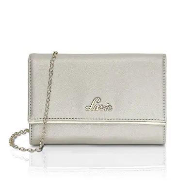 Lavie Women's Small Framed Foldover Clutch | Detachable Chain Sling Strap | Ladies Purse Wallet at ₹372