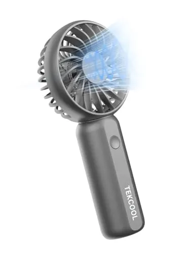 TEKCOOL Portable Mini Fan - Rechargeable Hand Fan with 3 Adjustable Speeds, 2000mAh Battery, Lightweight Design, Low Noise, and Easy Portabi at ₹350