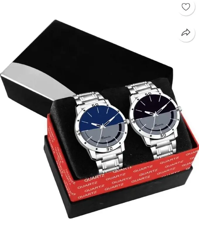 Mens Pack of 2 Analogue Watches Loot at ₹270