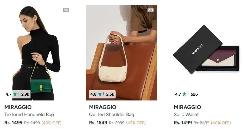 MIRAGGIO EXCLUSIVE SALE – ONLY ON MYNTRA!