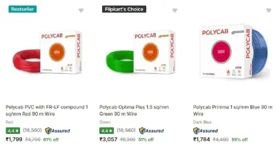 Polycab Wires Clearance Sale at 61% Off + GST Claim