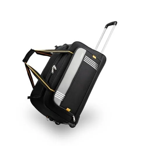 Safari Imperia Trolley 3 Years Warranty Duffle Bag (58 Cm, Black) (IMPERIA58RLBLK) at ₹1,076