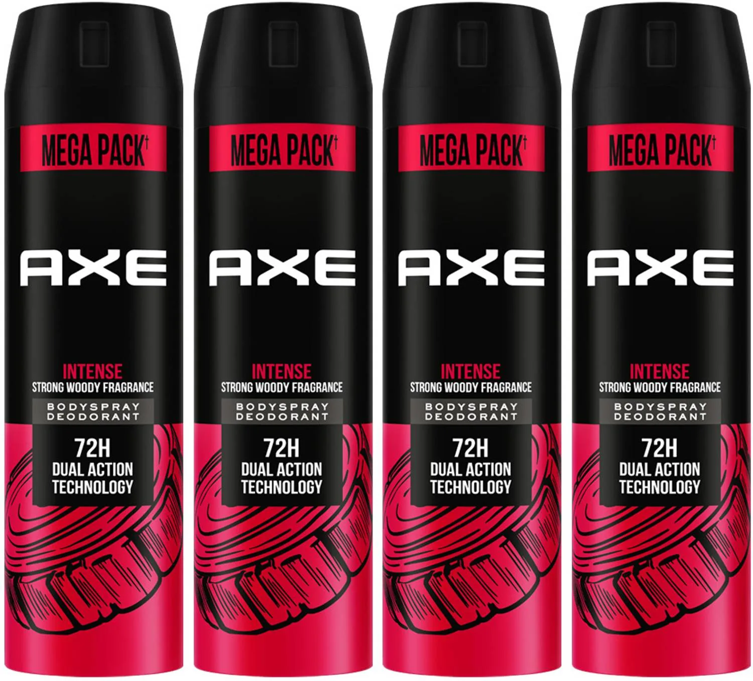 Intense Body Spray (Pack of 4, 860ml) at ₹316