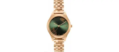 Fastrack P3H Green Dial Rose Gold Plating Stainless Steel Women's Watch at ₹759