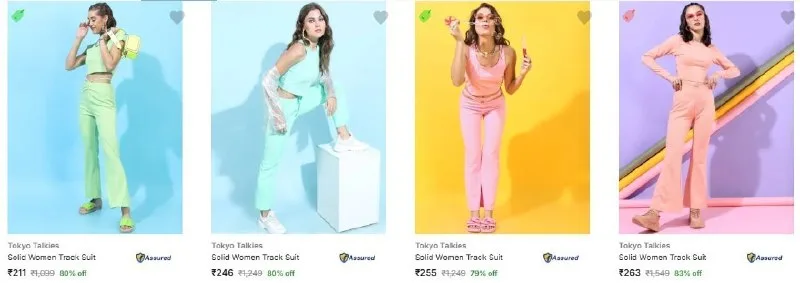 Upto 84% Off - Tokyo Talkies Women Track Suits