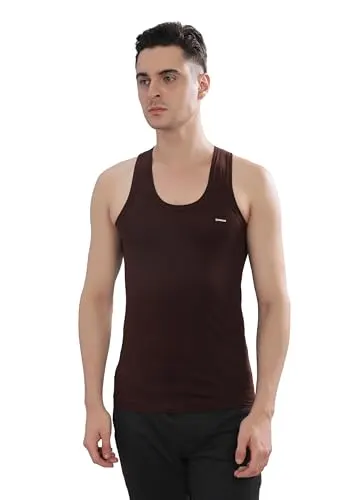 Dollar Bigboss Men's Solid Cotton Regular Vest (Colour May Vary) at ₹76