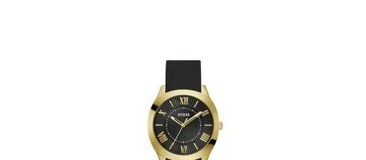 Guess Analog Black Dial Men's Silicone Black Band Watch at ₹3,461