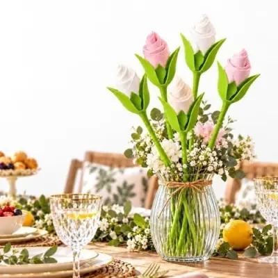 Flower Tissue Holders Set of 6, Reusable Floral Tissue Rings at ₹269