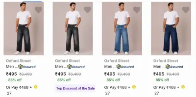 Oxford Street Jeans at ₹499
