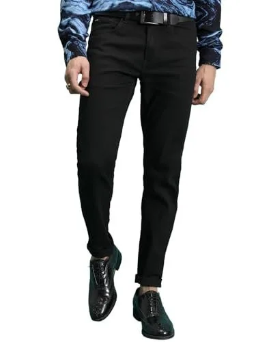 Highlander Men Men’s Straight Fit Jeans | Mid Rise | Stretchable | Designed for Comfort & Ease of Movement| Jeans for Man at ₹389