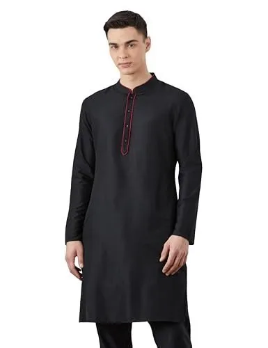 Amazon Brand - Symbol Men Festive Solid Long Kurta (Regular at ₹349