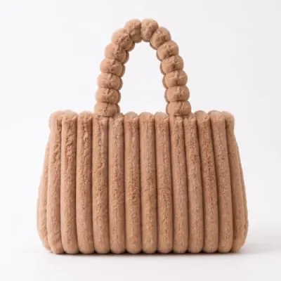 Soft Faux Fur Tote Bag at ₹499