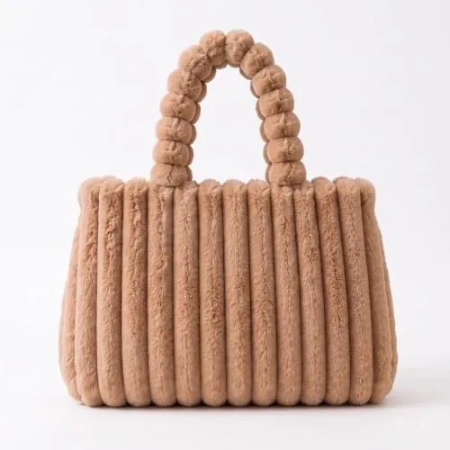 Soft Faux Fur Tote Bag at ₹499