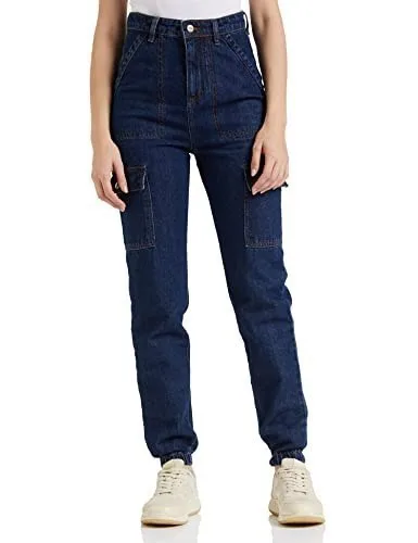 AKA CHIC Women Tapered Fit High Rise Cotton Non Stretchable Jeans at ₹499
